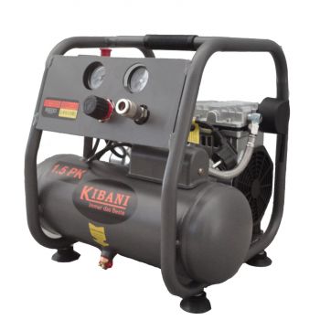 6 Liter Super Stille Kibani Compressor - Olievrij - 8 BAR - 83 DB Voor Al Uw Klussen