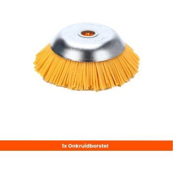 1 x 20 CM Kibani Nylon Onkruidborstel - Onkruidborstel Bosmaaier - Voegenborstel - Onkruidverwijderaar - Grastrimmer Nylon