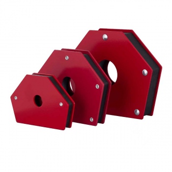 3 Delige Lasmagneet Set - Lasmagneet - Hoekmagneet - Lasmagneten - Hoekmagneten - Magnetische Lashulpmiddelen - Magneet - Magneten - Rood