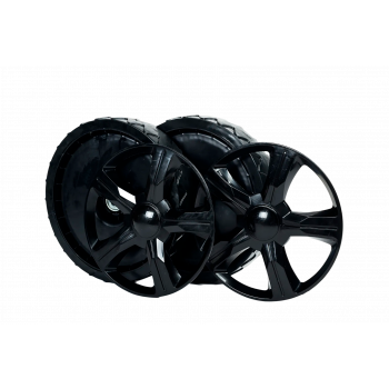 Set Van 2 Stuks Aandrijfwielen 2 Beschermkappen Achter Voor De Kibani Grasmaaier 196 CC 4.7 PK