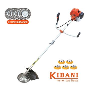 Kibani Kantenmaaier 4-in-1 – Bosmaaier – 52 CC 1.9 PK Motor Met 5 Stalen Onkruidborstels En 5 Nylon Onkruidborstels